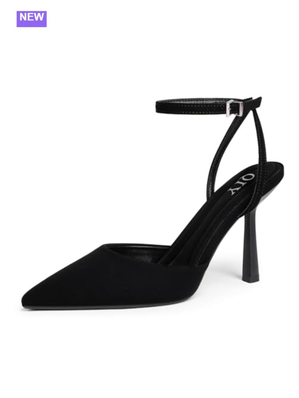 Women's Closed Toe Stiletto Heel Pumps Ankle Strap Formal Party Shoes
